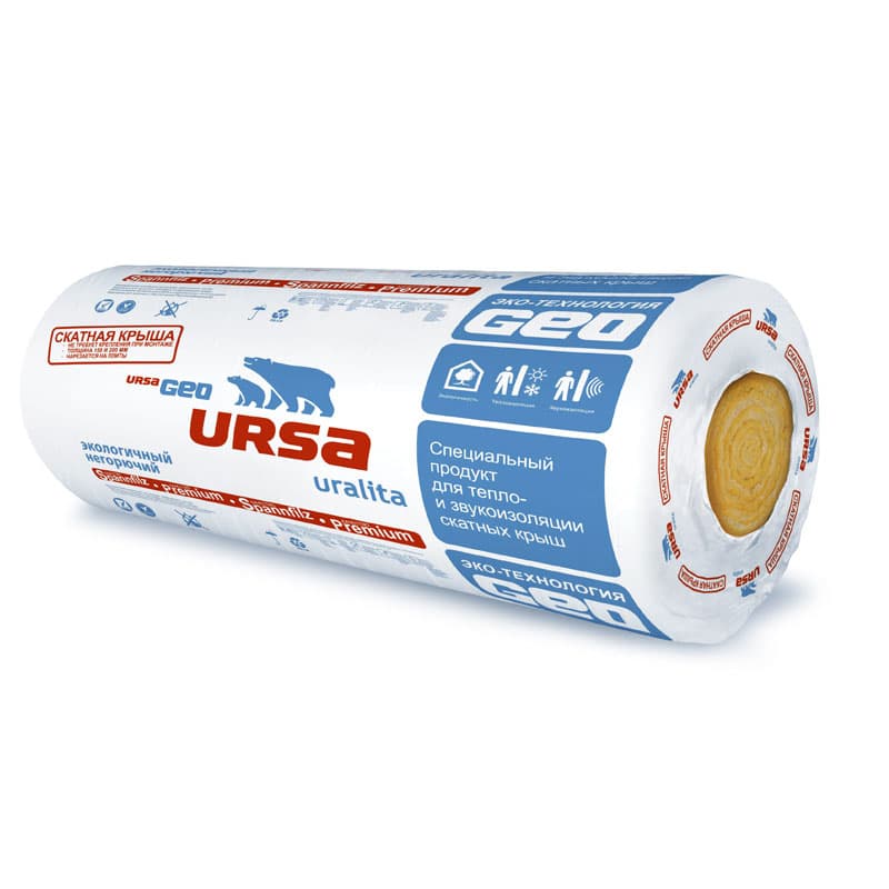 Теплоизоляционные маты URSA скатная крыша 4,68 кв.м. Теплоизоляционные маты URSA скатная крыша 4,68 кв.м.